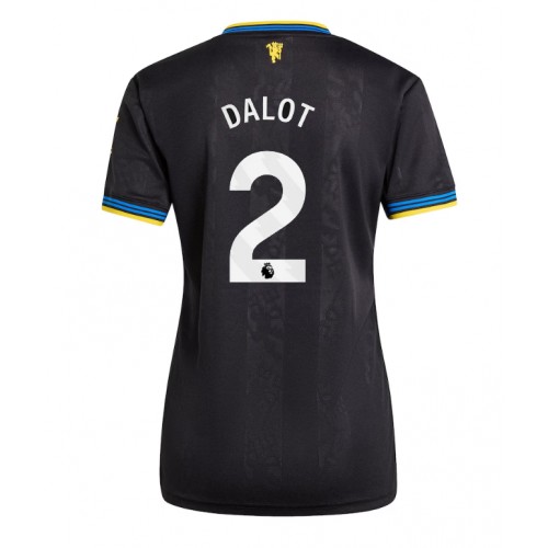 Stroje piłkarskie Manchester United Diogo Dalot #2 Koszulka Trzeciej dla damskie 2025-26 Krótki Rękaw